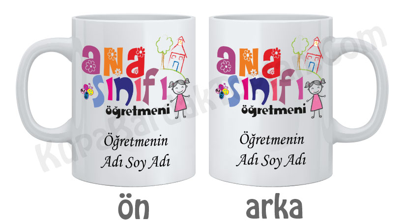 Ana Sınıfı Öğretmeni İsme Özel Bardak