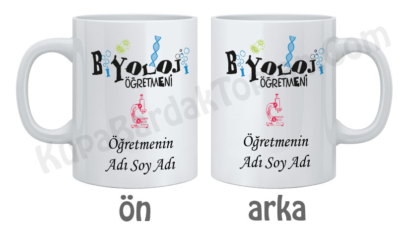 Biyoloji Öğretmeni İsme Özel Bardak