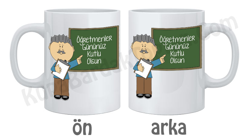 Erkek Öğretmen Kupa Bardak