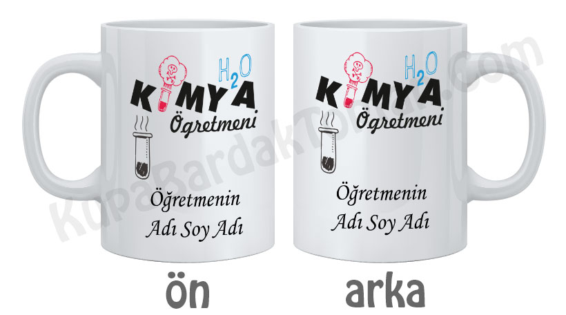 Kimya Öğretmeni İsme Özel Bardak